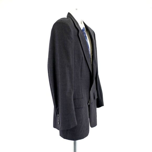 Christian Dior Monsieur 40R Gray Wool Blazer 2 Button Constructed / Padded Shoul - Picture 7 of 12